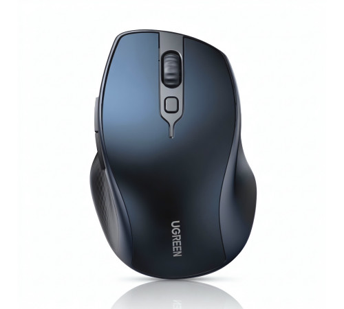 Мышь | UGREEN MU101 Ergonomic | цвет: синий | 2.4 ГГц + Bluetooth | бесшумная