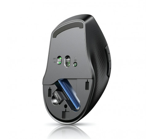Мышь | UGREEN MU101 Ergonomic | цвет: синий | 2.4 ГГц + Bluetooth | бесшумная