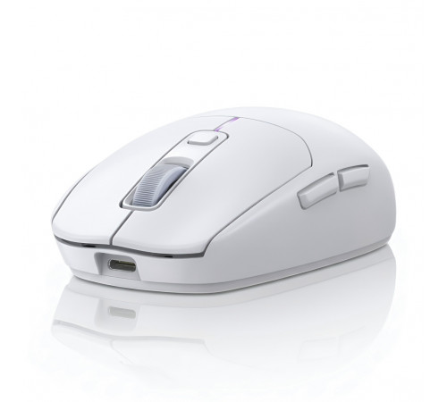 Мышь | UGREEN MU103 Gaming | цвет: белый | 2.4 ГГц + Bluetooth + USB | ультралёгкая