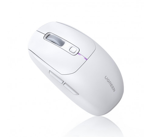 Мышь | UGREEN MU103 Gaming | цвет: белый | 2.4 ГГц + Bluetooth + USB | ультралёгкая
