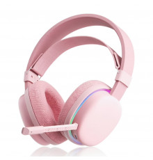 Наушники | AULA G7 ◇ розовый | 2.4 ГГц + Bluetooth + AUX