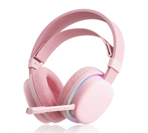 Наушники | AULA G7 ◇ розовый | 2.4 ГГц + Bluetooth + AUX