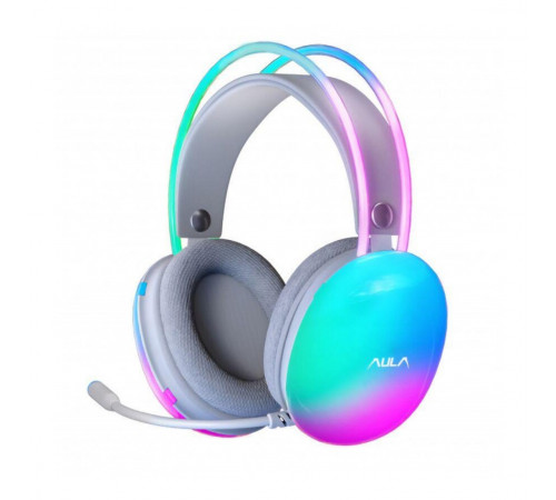 Наушники AULA S505 бирюзовые, игровые, проводные USB