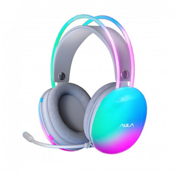 Наушники AULA S505 бирюзовые, игровые, проводные USB