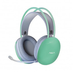 Наушники AULA S505, бирюзовый (игровые, проводные USB)