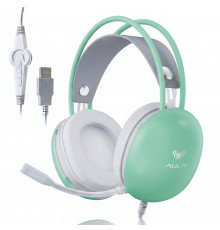 Наушники AULA S505, бирюзовый (игровые, проводные USB)