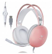 Наушники AULA S505, персиковый (игровые, проводные USB)