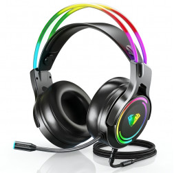 Наушники AULA S506, игровые, проводные USB