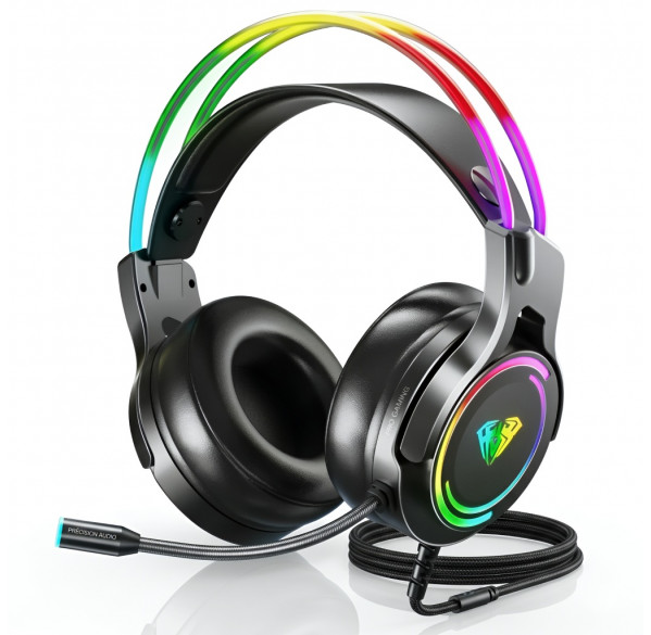 Наушники AULA S506, игровые, проводные USB