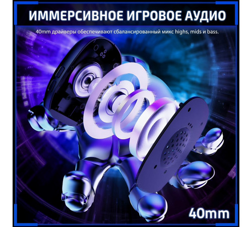 Наушники | Attack Shark L80 Pro | 2.4 ГГц + Bluetooth + AUX + USB + Type-C