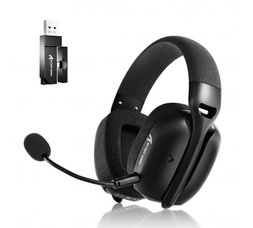 Наушники | Attack Shark L80 Pro | 2.4 ГГц + Bluetooth + AUX + USB + Type-C
