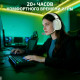 Наушники | Attack Shark L80 Pro ◇ белый | 2.4 ГГц + Bluetooth + AUX + USB + Type-C