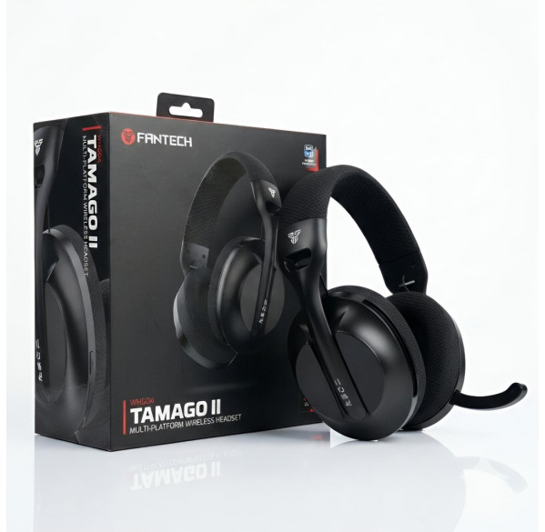 Наушники FANTECH Tamago II чёрные, игровые, беспроводные