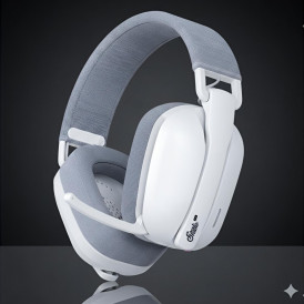 Наушники FANTECH Studio PRO белые, игровые, беспроводные