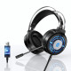Наушники HP H120 Stereo Gaming, игровые, проводные USB