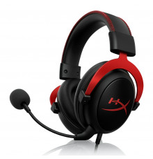 Наушники HyperX Cloud II, чёрно-красный | USB, AUX | игровые, проводные