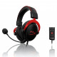 Наушники HyperX Cloud II, чёрно-красный | USB, AUX | игровые, проводные