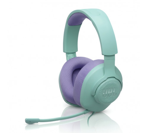 Наушники JBL Quantum 100 M2, сине-зелёный | AUX | игровые, проводные