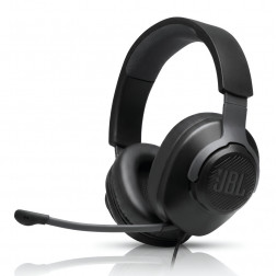 Наушники JBL Quantum 100, чёрный | AUX | игровые, проводные