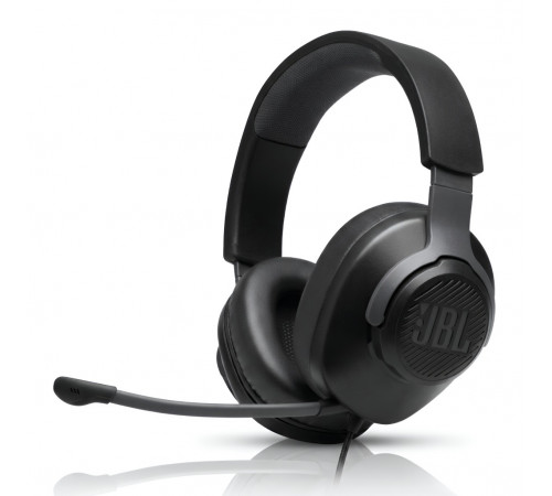 Наушники JBL Quantum 100, чёрный | AUX | игровые, проводные