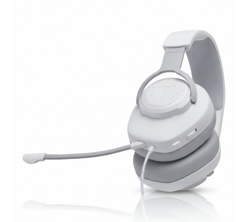 Наушники JBL Quantum 100, белый | AUX | игровые, проводные
