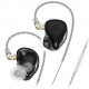 Наушники KZ ZEX Pro Black с микрофоном, внутриканальные IEM, игровые 
