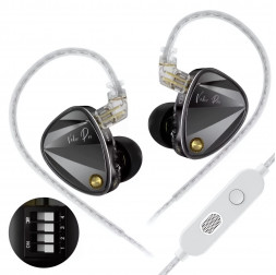 Наушники KZ Vader Pro с микрофоном, внутриканальные IEM, игровые 