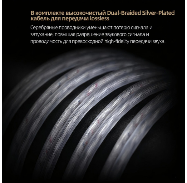 Наушники KZ Vader Pro с микрофоном, внутриканальные IEM, игровые 