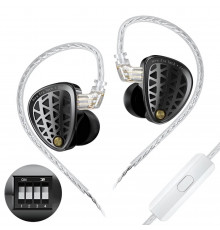 Наушники KZ Zenith с микрофоном, внутриканальные IEM, игровые 