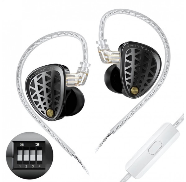 Наушники KZ Zenith с микрофоном, внутриканальные IEM, игровые 