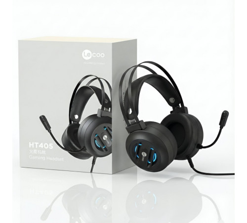 Наушники Lecoo HT405, игровые, проводные USB