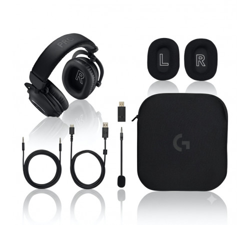 Наушники Logitech G Pro X 2 Lightspeed, чёрный (игровые, беспроводные)