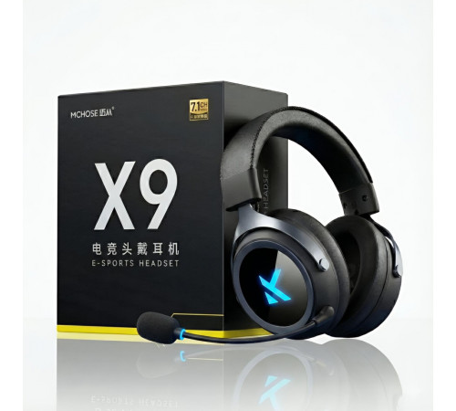 Наушники MCHOSE X9, чёрный (игровые, беспроводные)