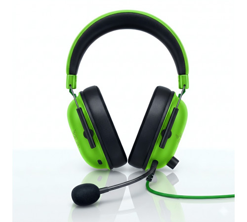 Наушники Razer Blackshark v2 X зелёные, игровые, проводные