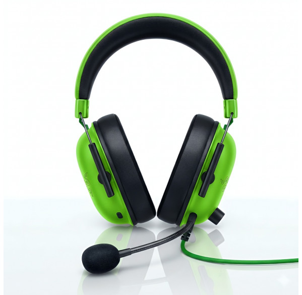 Наушники Razer Blackshark v2 X зелёные, игровые, проводные