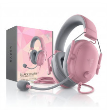 Наушники Razer Blackshark v2 X Quartz Edition розовые, игровые, проводные