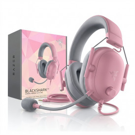Наушники Razer Blackshark v2 X Quartz Edition розовые, игровые, проводные