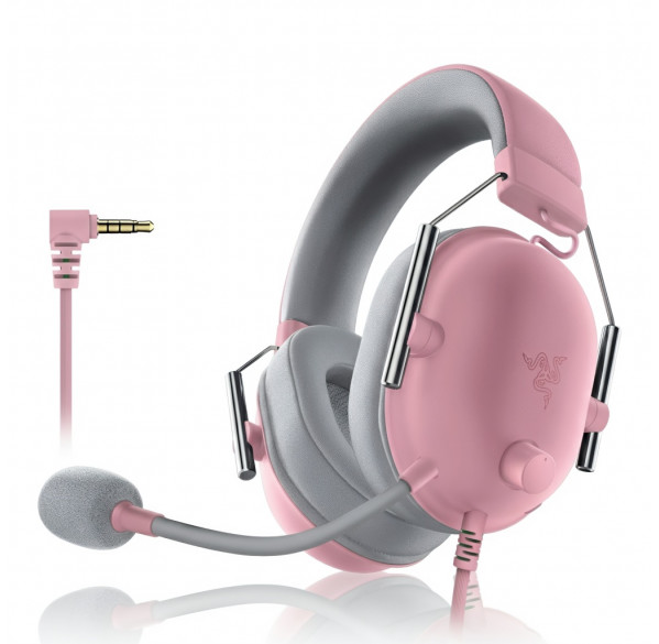 Наушники Razer Blackshark v2 X Quartz Edition розовые, игровые, проводные