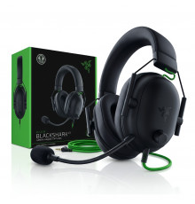 Наушники Razer Blackshark v2 X чёрные, игровые, проводные