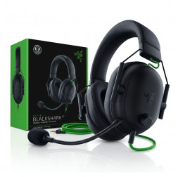 Наушники Razer Blackshark v2 X чёрные, игровые, проводные