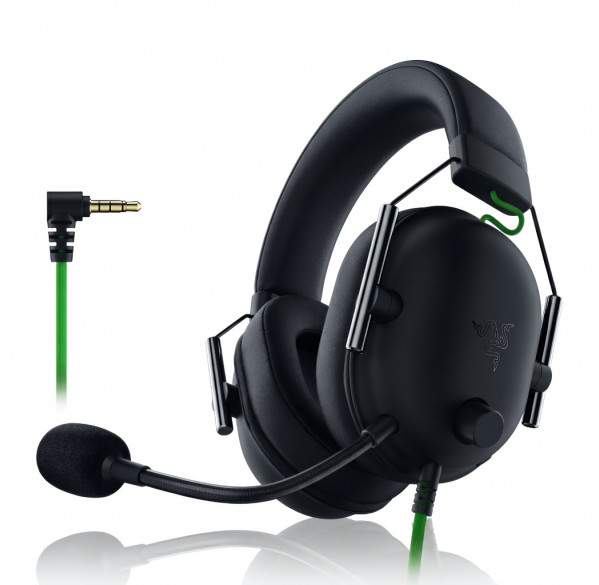 Наушники Razer Blackshark v2 X чёрные, игровые, проводные