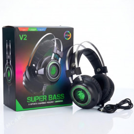 Наушники Super Bass V2, игровые, проводные AUX