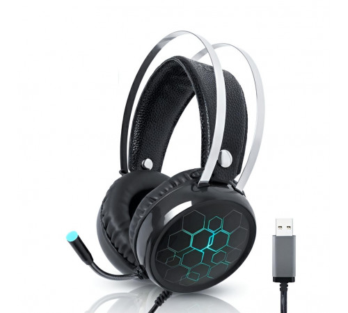 Наушники Super Bass X1, игровые, проводные USB