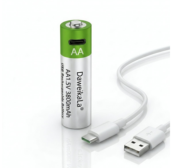 Батарейка AA 1.5V перезаряжаемая по Type-C