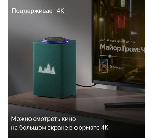 Яндекс Станция Макс (умная колонка Алиса), зелёный