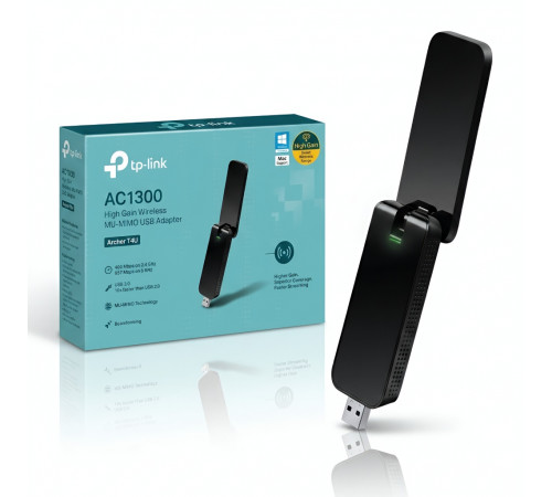 Сетевой USB адаптер TP-Link Archer T4U |  WIFI 5