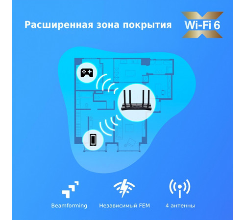 Роутер TP-Link Archer AX10 | WAN | Wi-Fi 6
