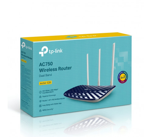 Роутер TP-Link Archer C20 | WAN | Wi-Fi 5