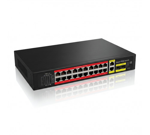 Сетевой коммутатор Smart POE Switch | 24 PORT | Gigabit Switch (свитч)