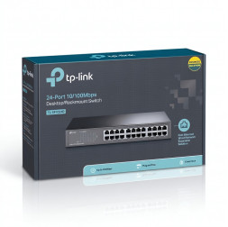 Свитч TP-Link TL-SF1024D (24-портовый сетевой коммутатор) 100 Мбит/с